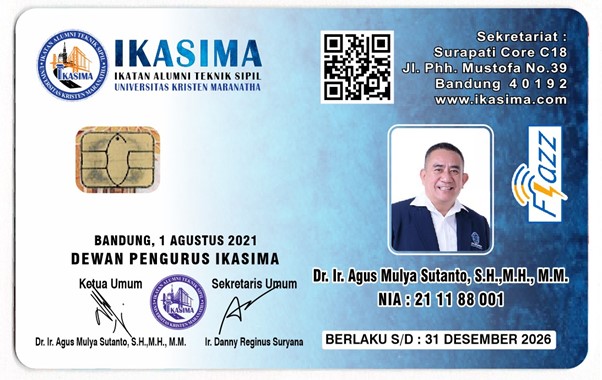 PENGURUS IKASIMA PERIODE 2021 – 2026 TERBITKAN KARTU TANDA ANGGOTA YANG JUGA BERFUNGSI SEBAGAI UANG ELEKTRONIK